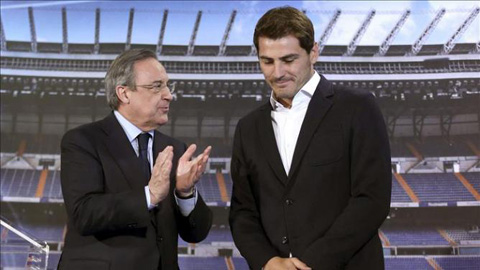 Chủ tịch Perez hối tiếc đã để Casillas rời Real