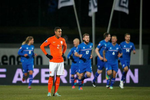Hà Lan thất thủ 0-2 trên sân của Iceland