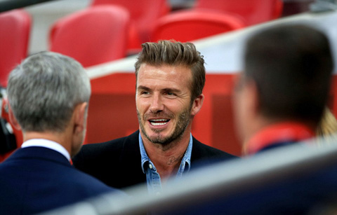 Nụ cười mãn nguyện của Beckham trên sân Wembley