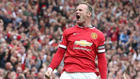 M.U đặt hết hy vọng vào Rooney