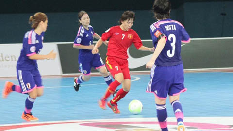 Đội tuyển futsal nữ Việt Nam thất thủ trước Nhật Bản