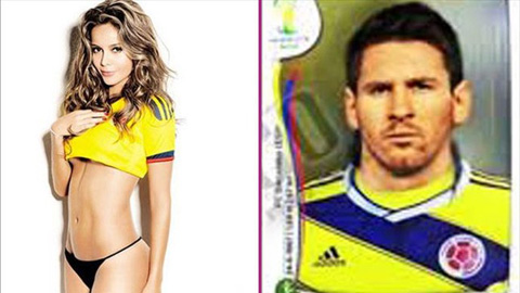 Messi bị biến thành người hùng Colombia