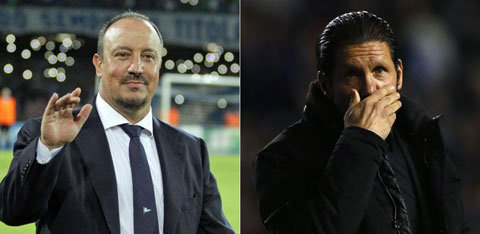 HLV Benitez có thành tích đối đầu nhỉnh hơn Simeone