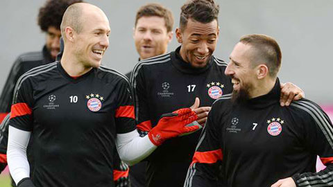 Bayern sắp đón Robben và Ribery trở lại