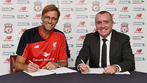 Klopp ký hợp đồng 3 năm với Liverpool, lương chỉ kém Mourinho và Wenger
