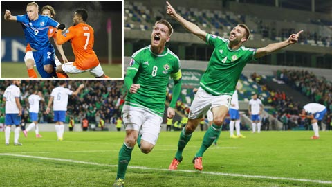 Bắc Ireland và Iceland lần đầu giành vé đến VCK EURO 2016