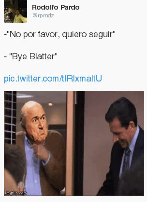 Vui lòng hãy dừng lại nhé, tạm biệt Blatter
