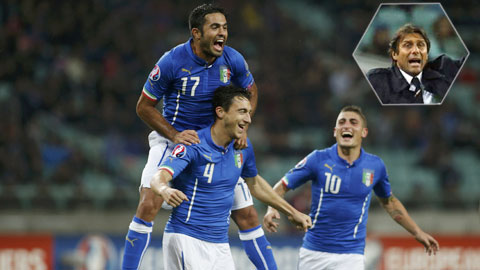ĐT Italia giành vé dự EURO sớm 1 lượt: Chiến công của Conte
