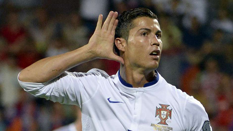 Tiền đạo Cristiano Ronaldo (Bồ Đào Nha): 5 bàn/540 phút