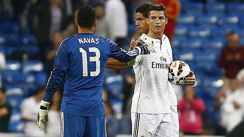 "Chiếc giày vàng" Ronaldo đẹp hơn nhờ “Bàn tay vàng” Navas