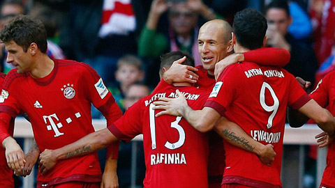 Bayern đè bẹp Cologne 4-0, mừng trận thắng thứ 1.000 tại Bundesliga
