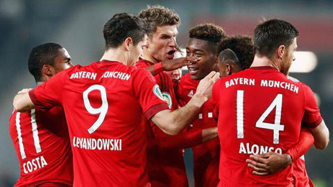 Vòng 2 cúp QG Đức: Bayern biến Wolfsburg thành cựu vương