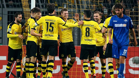 Vòng 2 cúp QG Đức: Dortmund có chiến thắng đậm nhất từ đầu mùa