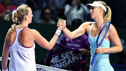 Hạ gục Sharapova, Kvitova đối đầu Radwanska ở chung kết WTA Finals