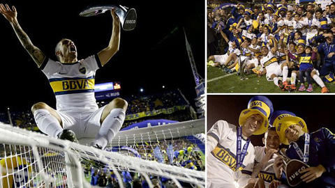 Boca Juniors vô địch Argentina sau 4 năm chờ đợi