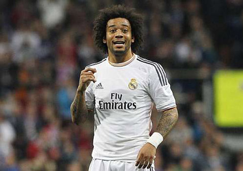 Marcelo công thủ toàn diện trong màu áo Real