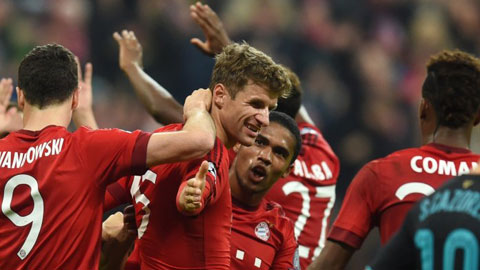 Ấn tượng lượt 4 vòng bảng Champions League 2015/16: Bayern hủy diệt Arsenal