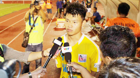 Tiền đạo Phạm Văn Thành (HN.T&T) khao khát được thể hiện ở V.League
