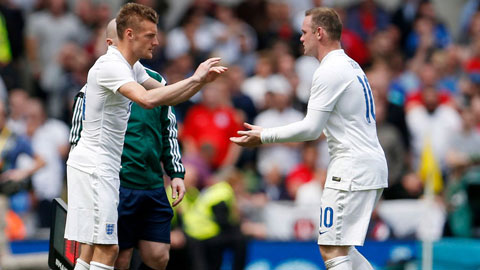 Rooney và Vardy cùng vắng mặt ở trận đấu với Tây Ban Nha