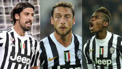 Pogba - Marchisio - Khedira: Bộ ba bất bại của Juventus