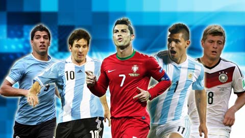 Messi, Ronaldo, Suarez và những ngôi sao vắng mặt tại ĐTQG