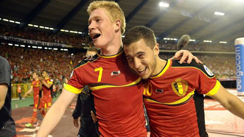 Niềm hy vọng số một của Bỉ ở EURO 2016: De Bruyne hay Hazard?