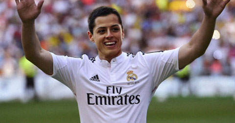 9 là số bàn thắng Chicharito ghi được ở Real Madrid