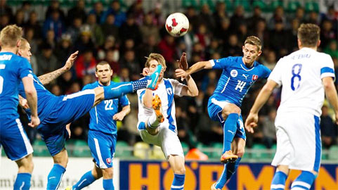 02h45 ngày 18/11: Slovakia vs Iceland