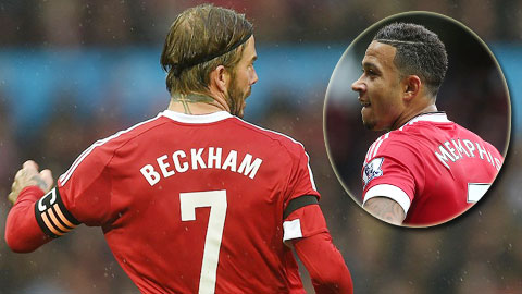 Beckham trấn an Depay về chiếc áo số 7 ở M.U