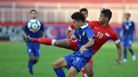 Rượt đuổi kịch tính, U21 Thái Lan hòa 2-2 với U21 Singapore