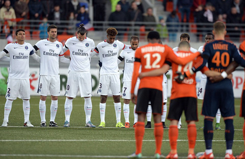 Trận đấu giữa Lorient và PSG tại Pháp