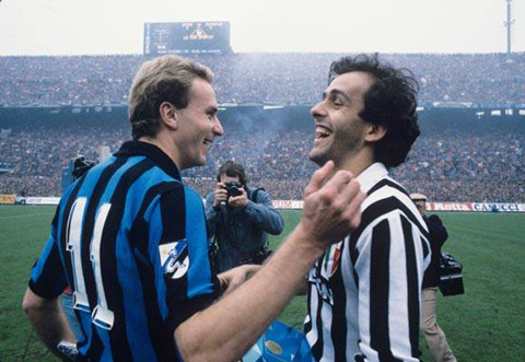 Platini và Rummenigge cùng sinh năm 1955