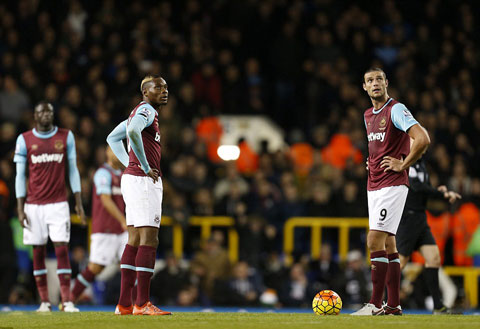 West Ham quá sa sút khi thiếu vắng Payet