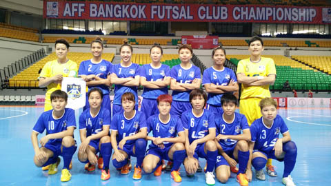 Nữ Thái Sơn Nam thắng lớn tại giải CLB futsal ĐNÁ 2015
