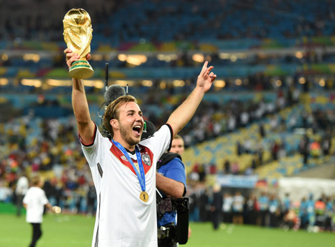 Mario Goetze là tác giả bàn thắng giúp Đức vô địch thế giới