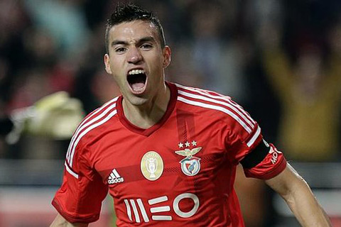 Benfica sẽ mất Gaitan vì chấn thương