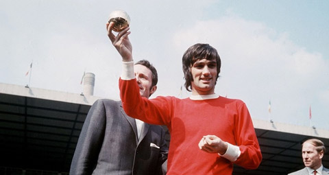 George Best với danh hiệu Quả bóng Vàng năm 1968