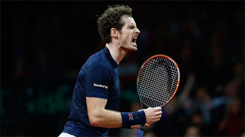 Murray giúp tuyển Anh gỡ hòa 1-1 tại chung kết Davis Cup