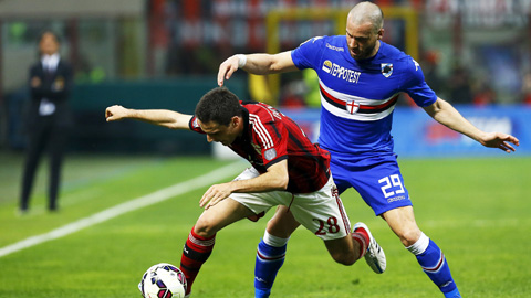 02h45 ngày 29/11, Milan vs Samdoria: Trở lại mạch...