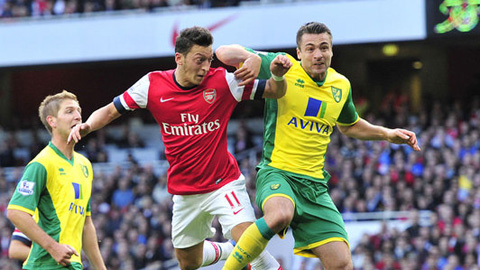 Đội hình dự kiến Norwich - Arsenal vòng 14 Ngoại hạng Anh