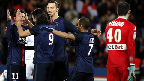 Đánh bại Troyes 4-1, PSG vô địch lượt đi sớm 4 vòng: Blanc thử nghiệm,  PSG vẫn thắng