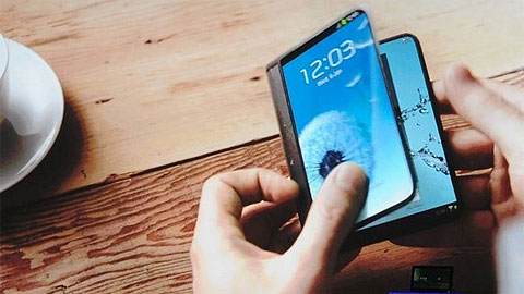 Samsung sắp ra mắt smartphone màn hình dẻo, mở ra thành tablet