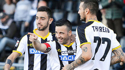 03h00 ngày 3/12: Udinese vs Atalanta