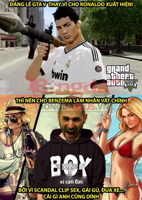 Game đề tài tội phạm như GTA V mà bỏ quên Benzema thì đúng là quá phí!