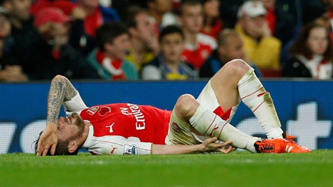 Arsenal chưa phải đội khủng hoảng chấn thương nặng nhất