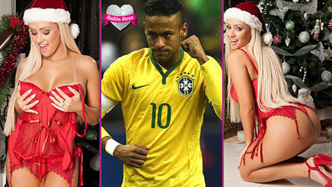 Tình tin đồn của Neymar rực rỡ với nội y mừng Giáng sinh