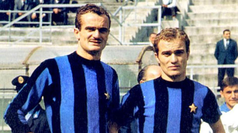 Sandro và Ferruccio có thời gian thi đấu chung trong màu áo Inter Milan