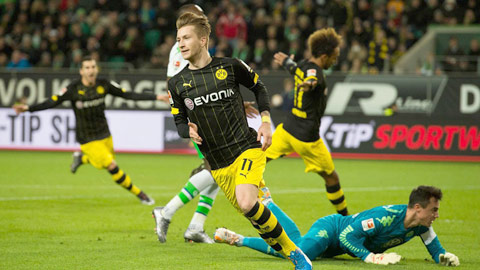 Dortmund thắng nghẹt thở Wolfsburg 2-1: Cú hích lớn cho Dortmund