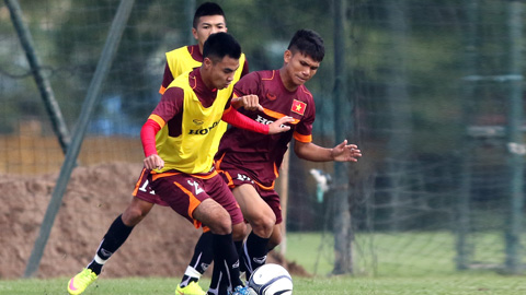 U23 Việt Nam sẽ dựa rất nhiều vào phong độ của những cầu thủ chạy cánh như Đức Huy (trái) hay Xuân Mạnh 