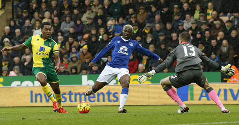 Everton không thể giành 3 điểm trên sân của Norwich